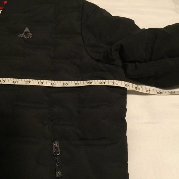 Gerry Mens Black Long Sleeve Zipped Pocket Full-Zip Puffer Jacket Size Large - Picture 6 of 11